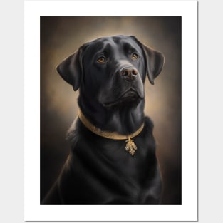 Royal Portrait of a Labrador Retriever Posters and Art